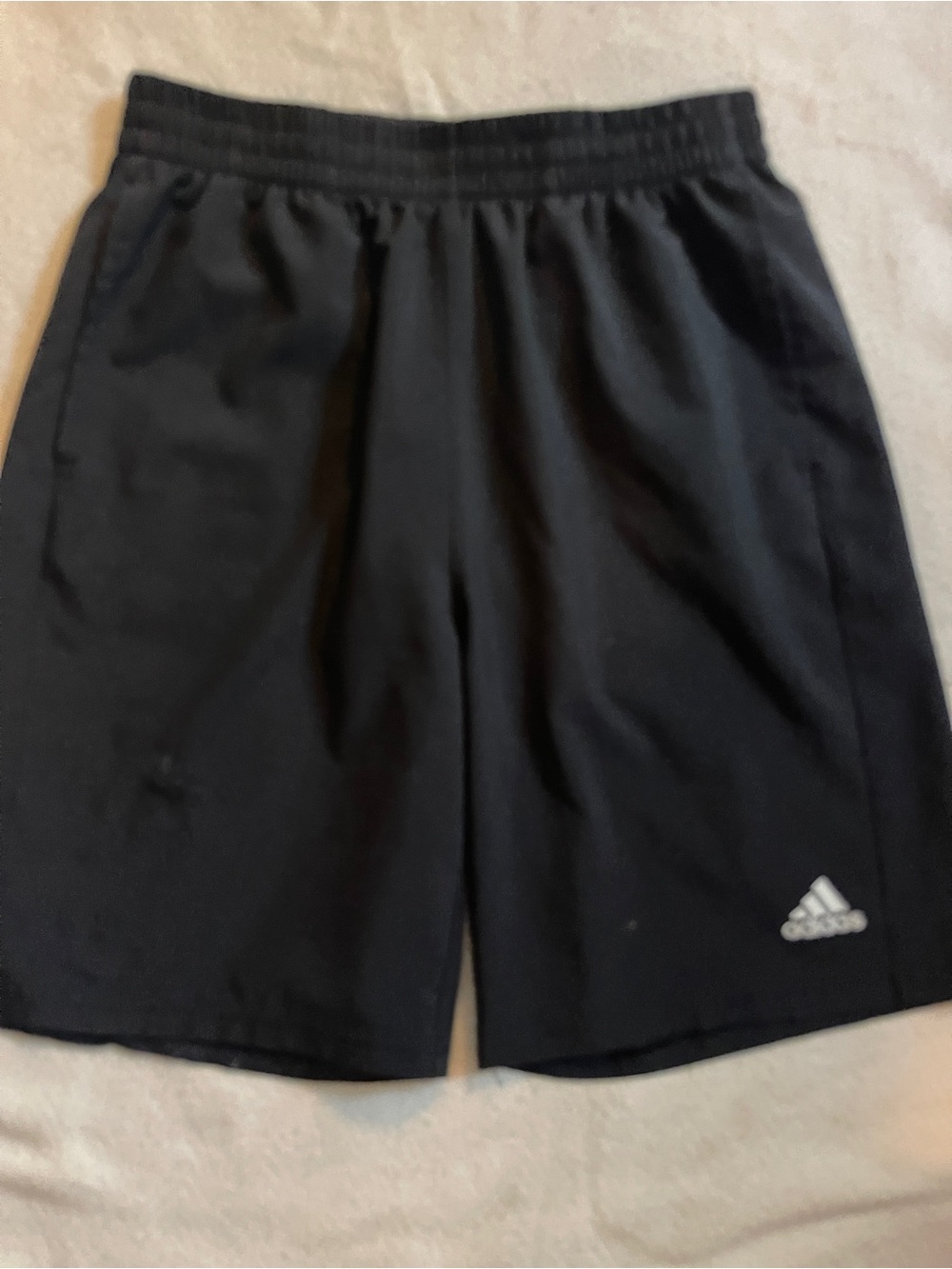 adidas Black Athletic Training Shorts with Logo